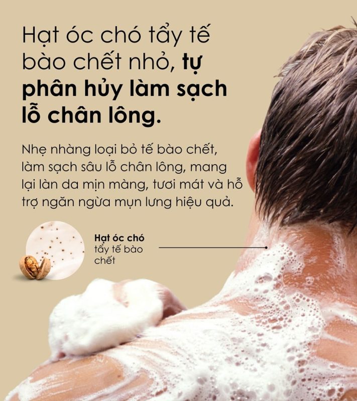 Vệ sinh da mụn lưng Vệ sinh da mụn lưng