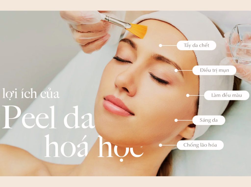 Làm sạch da nhẹ nhàng sau peel hóa học