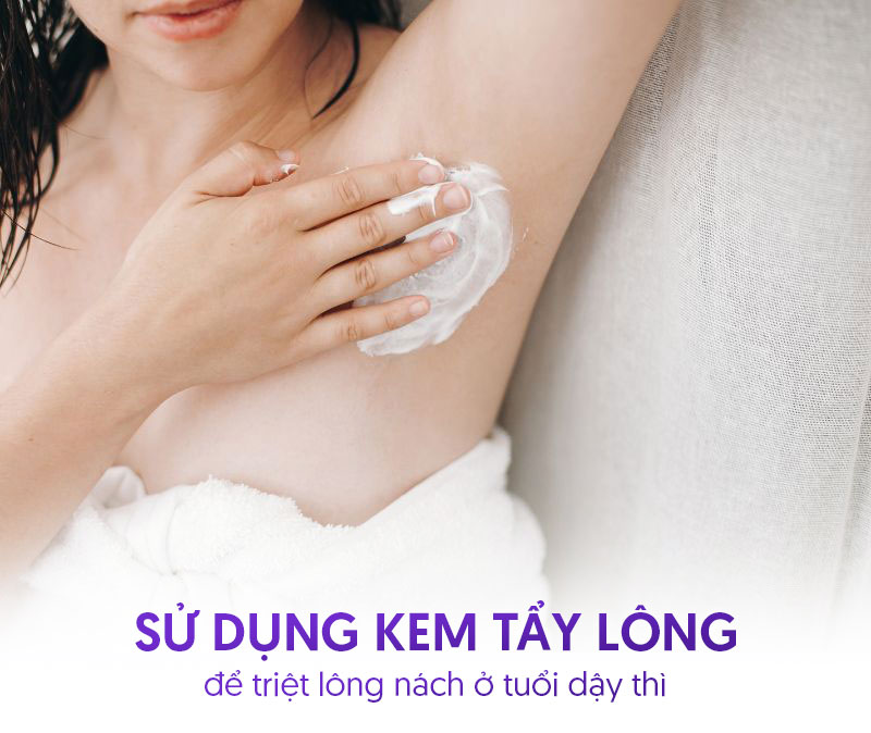 Triệt lông nách tuổi dậy thì